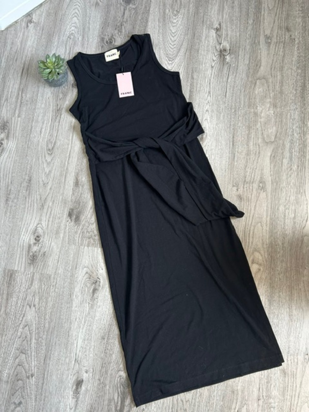 NWT Franc Tie Maxi Dress - Size Small Ethical Canadian Brand 🇨🇦